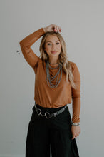 Load image into Gallery viewer, Swanky Sway Leather Top (Long Sleeve)
