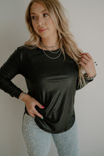 Load image into Gallery viewer, Swanky Sway Leather Top (Long Sleeve)
