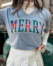 Load image into Gallery viewer, Merry Plaid Tee
